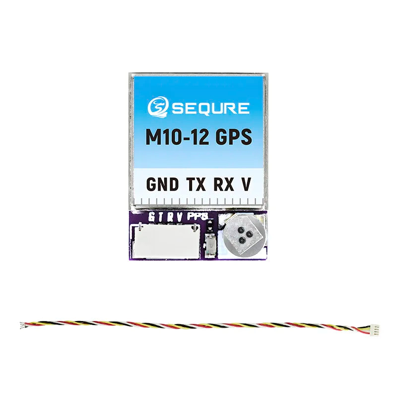 Módulo GPS SEQURE M10-12 / M10-18 / M10-25Q (Pequeño, Rápido) con Compás QMC5883L para Drones FPV Ala Fija/Carreras (INAV/BF)