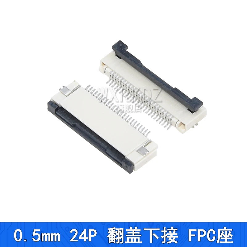 10PCS FFC FPC Connector Flat Cable Socket 0.5MM Adapter 4/5/6/7/8/9/10/12/14/16/18-40P 45/50/54/60/64Pin Down Flip Type Plug Kit
