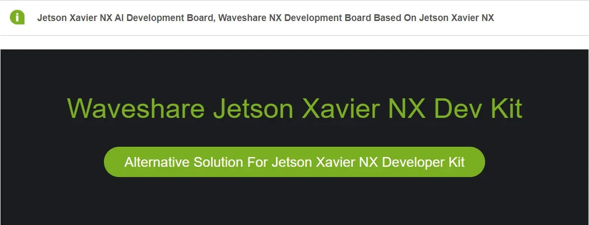Módulo NVIDIA Jetson Xavier NX con Kit Expansión AI (8GB/16GB EMMC)