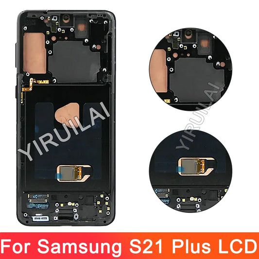 Pantalla Amoled S21 Plus, para Samsung Galaxy S21 Plus pantalla LCD G996B G996B/DS G996U digitalizador táctil reemplazar montaje con marco