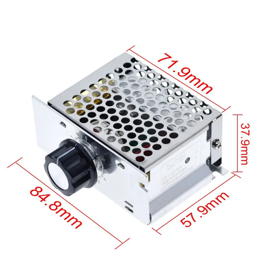 Módulo Regulador Voltaje/Velocidad Motor AC 220V 4000W SCR Dimmer Temperatura Luz