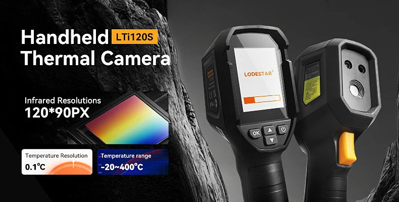 Cámara Térmica Portátil Profesional Lodestar LTi120S (Sustituto UNI-T UTi120S) - Testeo Industrial Infrarrojo