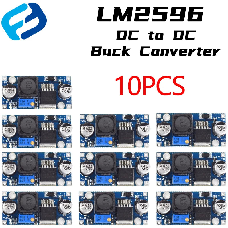 Módulo Fuente Alimentación Step-Down LM2596S DC-DC Buck Ajustable Convertidor Voltaje