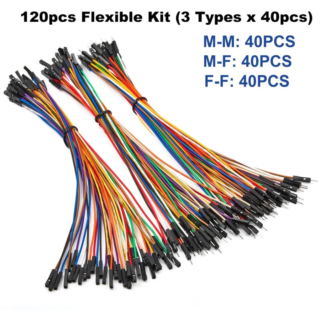 Copper Jumper Wire Dupont Cable 10cm 20cm 30cm Male Female 24AWG Solderless Flexible Line Connector for DIY Arduino Breadboard