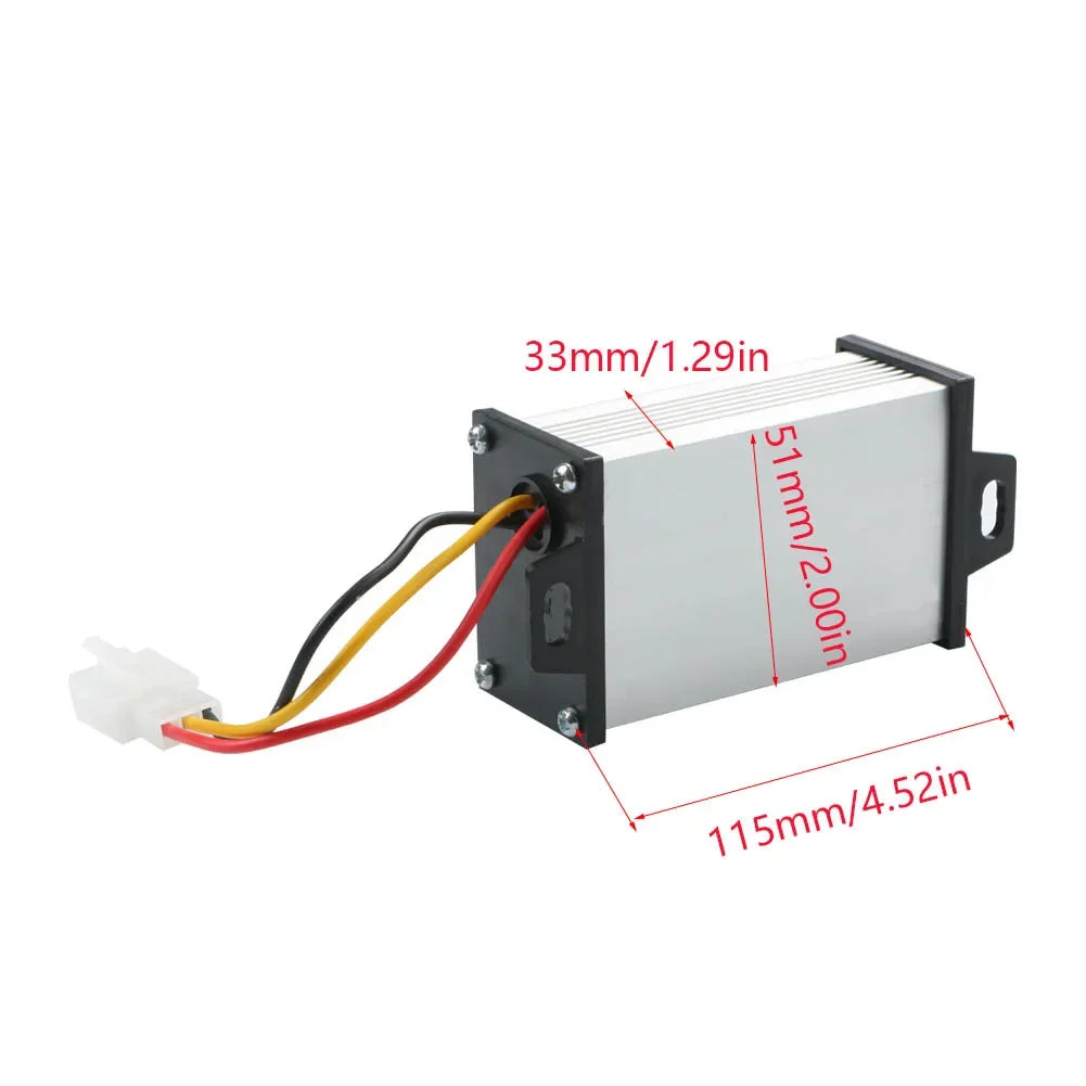 Convertidor Step-Down DC 36V-72V a 12V 10A Buck Módulo Regulador Voltaje para Vehículo Eléctrico