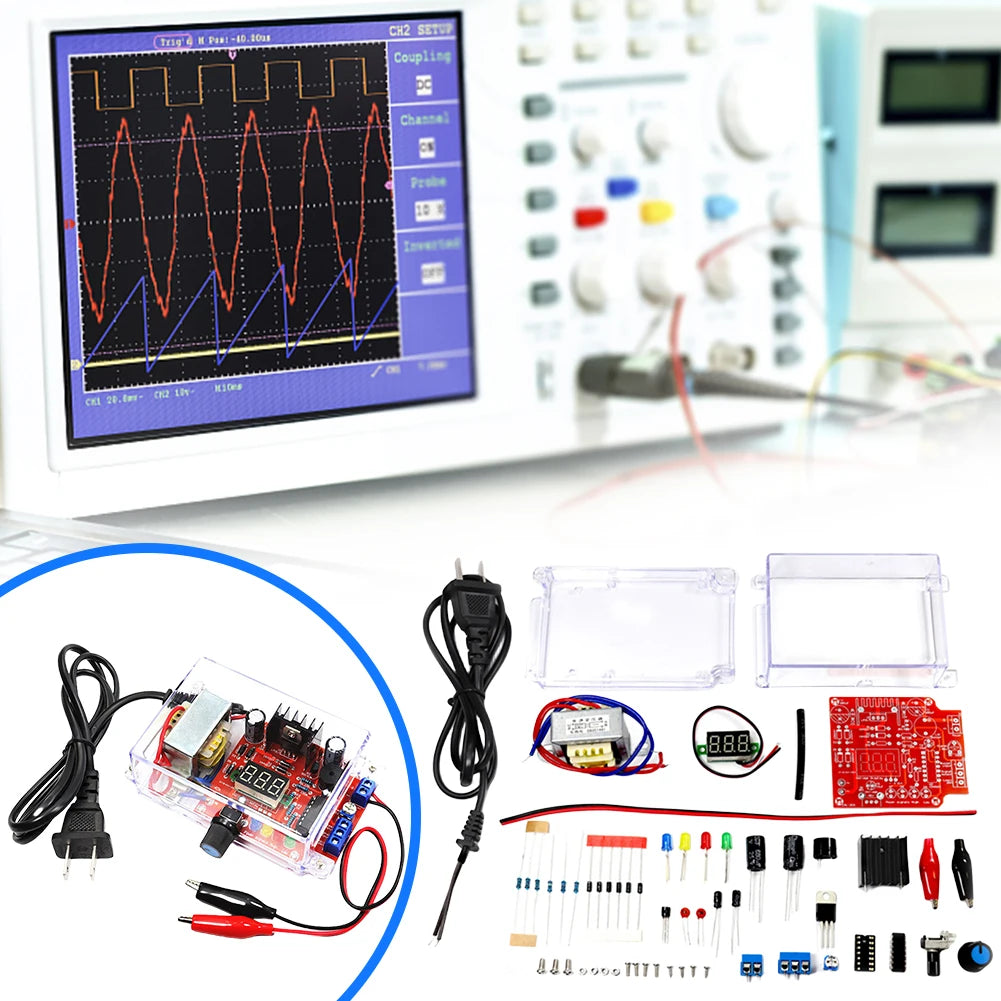 Kit DIY Regulador Voltaje Ajustable LM317 Fuente Alimentación DC