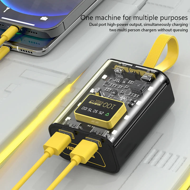 Caja Power Bank DIY (3x18650) con Luz Nocturna y Doble USB Carga para iPhone/Xiaomi (Soporte Batería 18650)