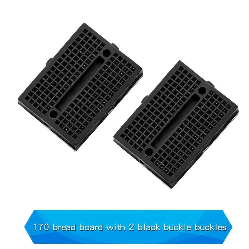 2PCS SYB-170 Mini Solderless Prototype Experiment Test Small Breadboard Kit With 170 Tie Points Plus Adhesive Back 35*46*8mm