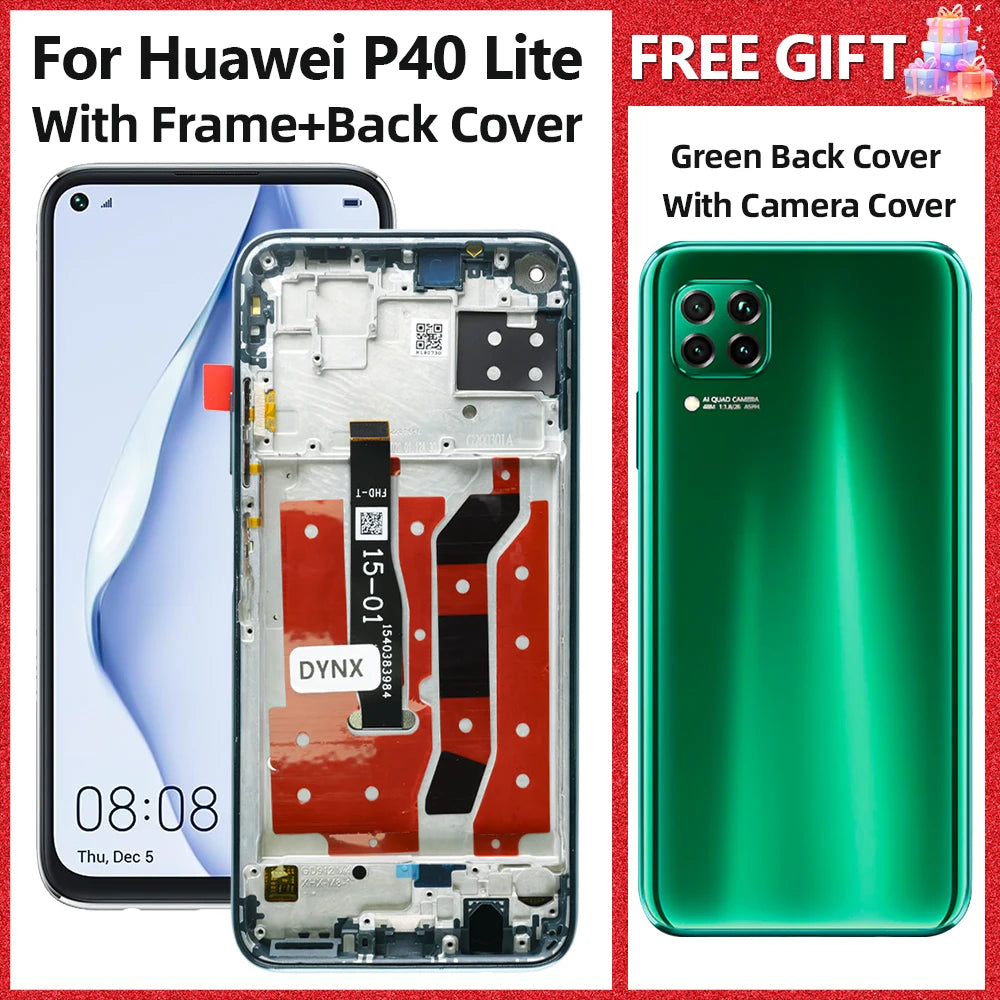 LCD For Huawei P40 Lite JNY-LX1 LCD 10 Touch Screen Replacement For Nova 7i JNY-LX2 P 40 Lite LCD Screen Nova 6 SE Display