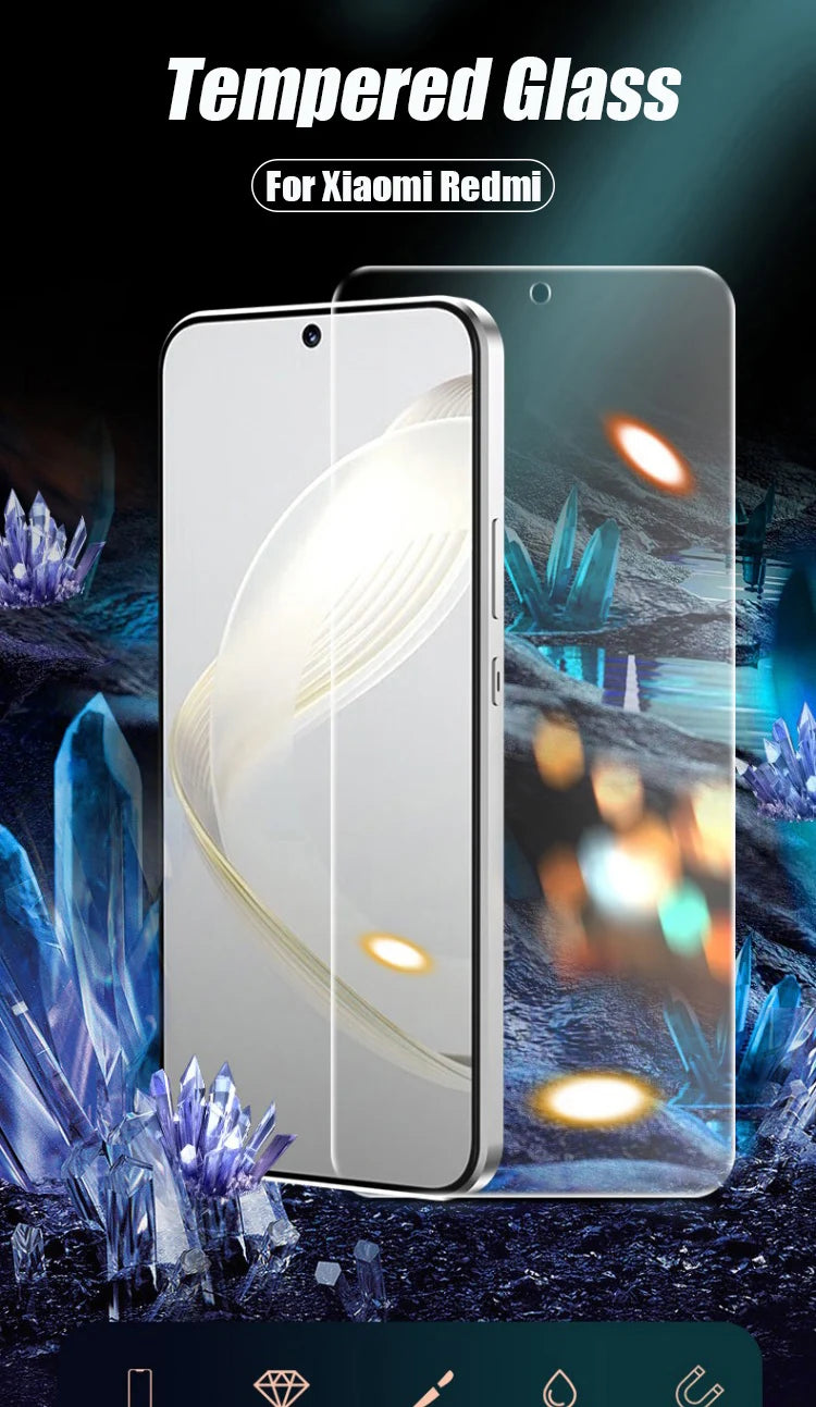 4PCS Tempered Glass for Xiaomi Redmi Note 11 11s 10 9 8 7 Pro 10s 9s 8t 9t Screen Protector For Redmi Note 12 13 Pro 14 5G 12s
