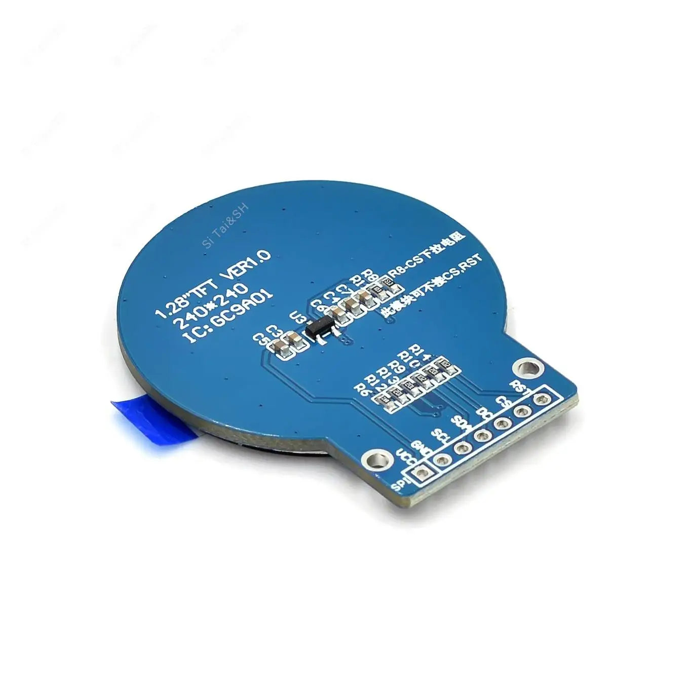 Módulo Display Pantalla Redonda TFT LCD 1.28" RGB 240x240 Driver GC9A01 SPI PCB Arduino