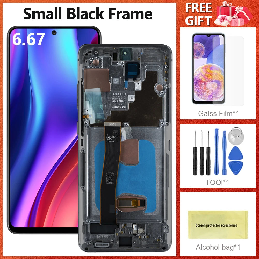 Pantalla Super AMOLED 6.9" para Samsung Galaxy S20 Ultra (SM-G988B/DS) con Digitalizador Táctil (Reemplazo)