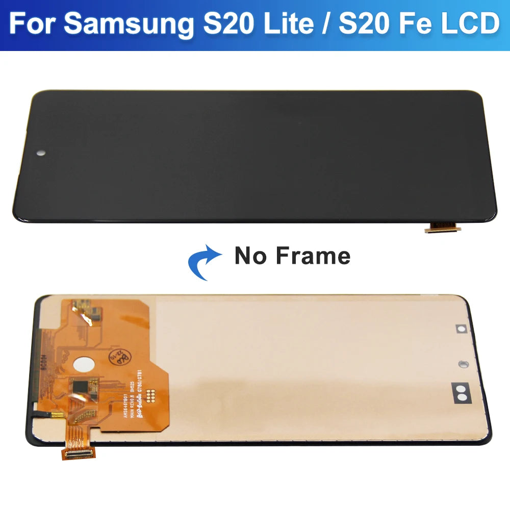 Repuesto de Pantalla LCD para Samsung Galaxy S20 FE (Probado, Digitalizador Táctil)
