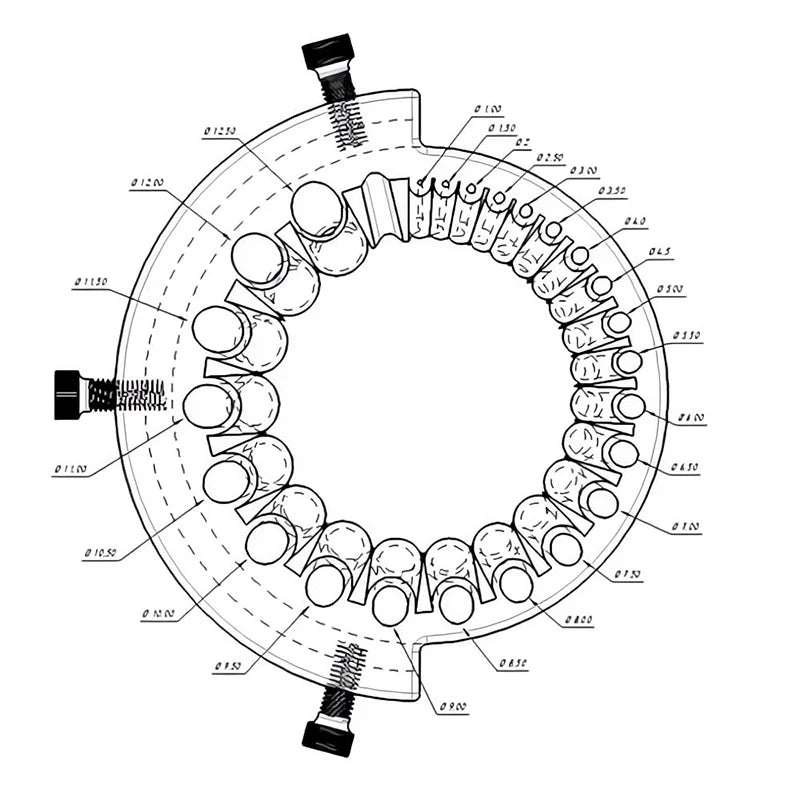 Afilador Brocas Eléctrico Ángulo 118° para Brocas 2-13mm (Herramienta Esmerilado Taladro)