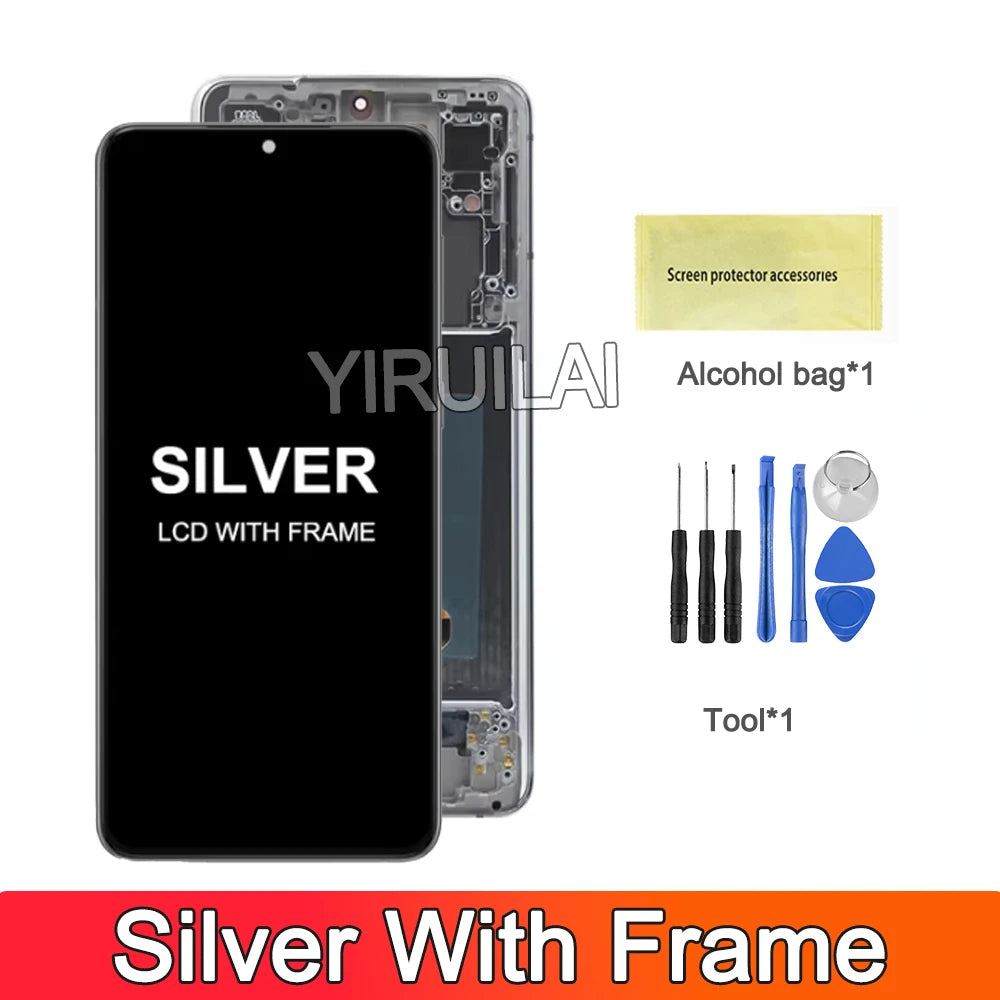 Pantalla Amoled S21 Plus, para Samsung Galaxy S21 Plus pantalla LCD G996B G996B/DS G996U digitalizador táctil reemplazar montaje con marco