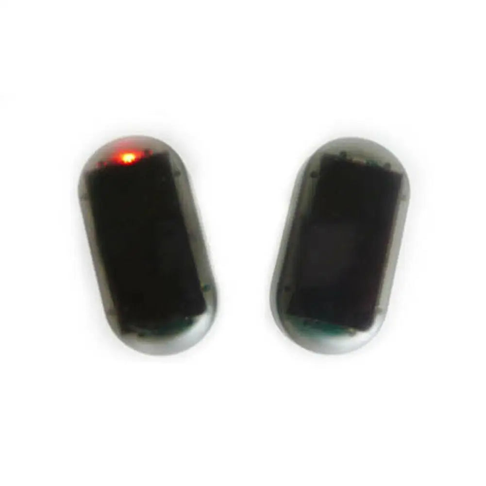 Luz Seguridad Falsa Solar para Auto (Alarma Simulada Dummy Inalámbrica) Lámpara Advertencia Antirrobo LED Intermitente
