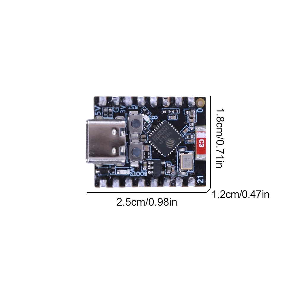 Placa Desarrollo ESP32-C3 SuperMini WiFi Bluetooth compatible IoT Core Board para Arduino (1-10 Unidades)
