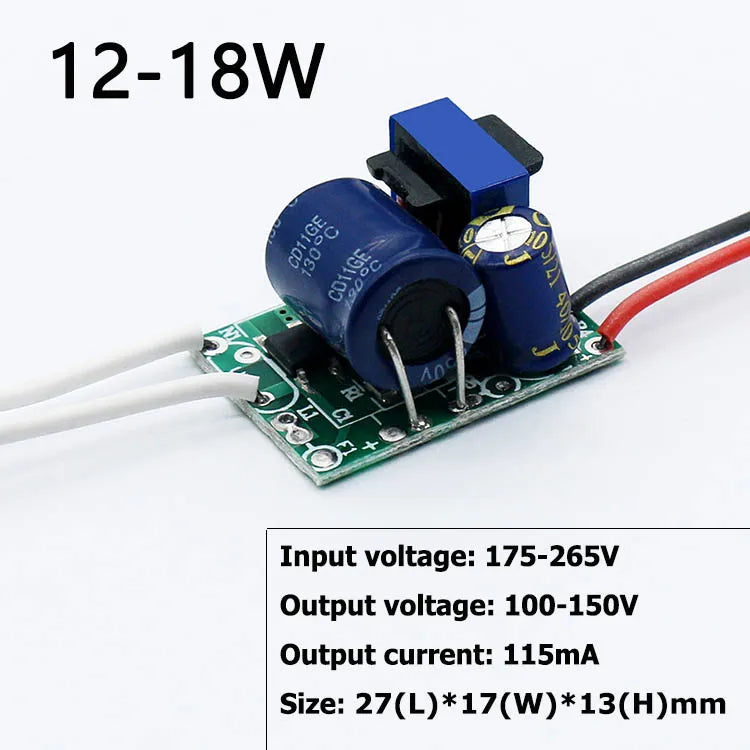 Driver LED No Aislado (3-40W) Fuente AC175-265V Transformador Iluminación SMD Bulbo