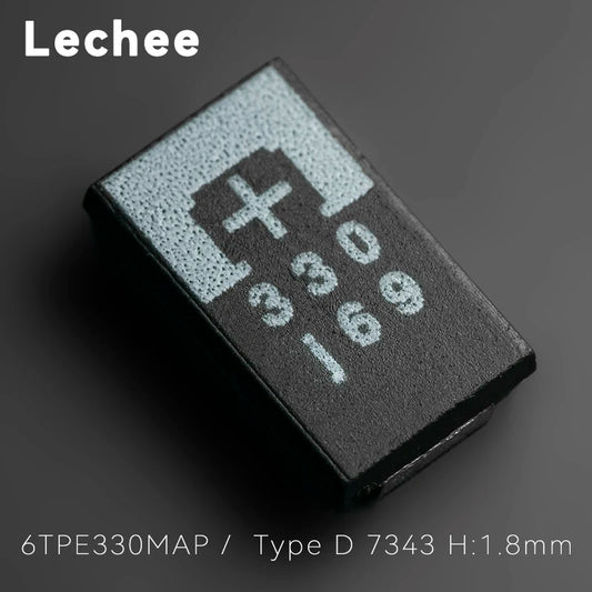 Capacitor Tántalo Sólido Polímero SMD POSCAP Tipo D (330uF, 6.3V, 7343) Bajo ESR (18/25mR) - Pack 10 Unidades