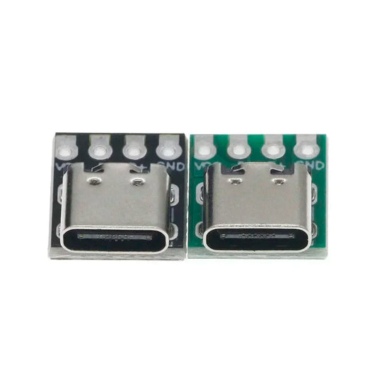 Adaptador PCB Test USB 3.1 Tipo C (16 Pines) - Socket Transferencia Datos/Cable (x1 / x5 / x10 Unidades)