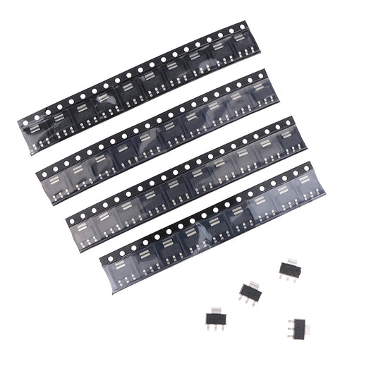 Set 70 Pcs Kit Reguladores Voltaje AMS1117 (7 Valores: 1.2V, 1.5V, 1.8V, 2.5V, 3.3V, 5.0V, ADJ) 10 Pcs/Valor