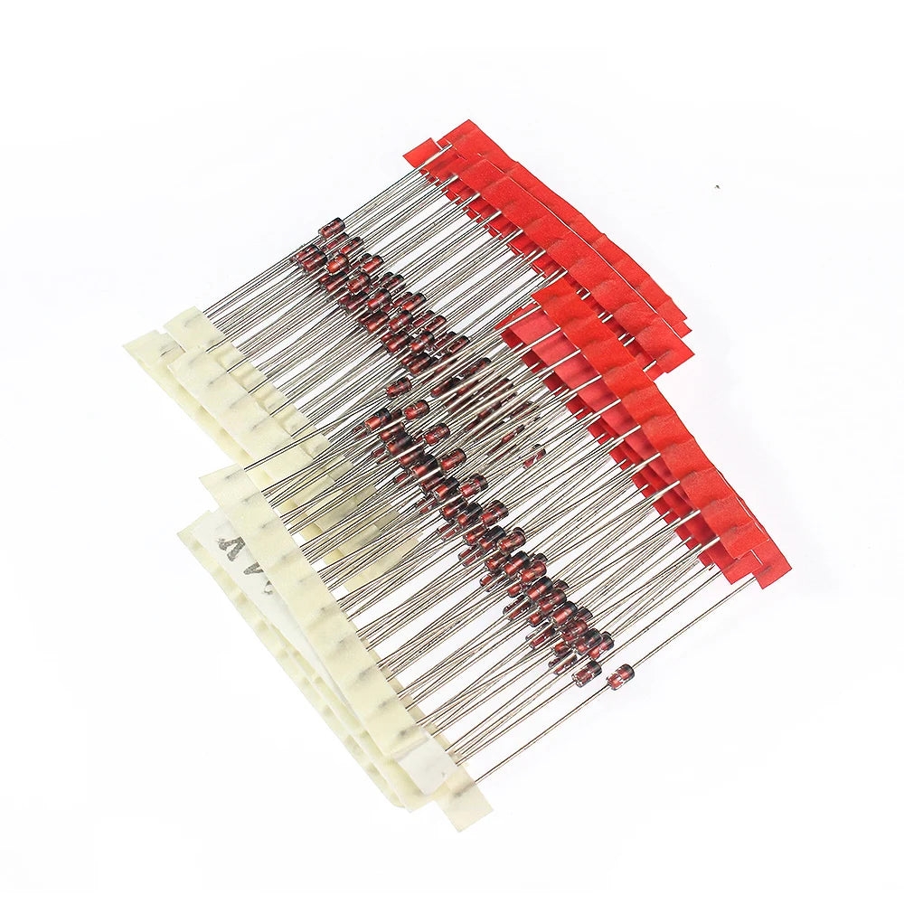 Kit Surtido Diodos Zener 1W (3.3V-24V, 14 Valores) Componentes Electrónicos DIY - Pack 140 Unidades