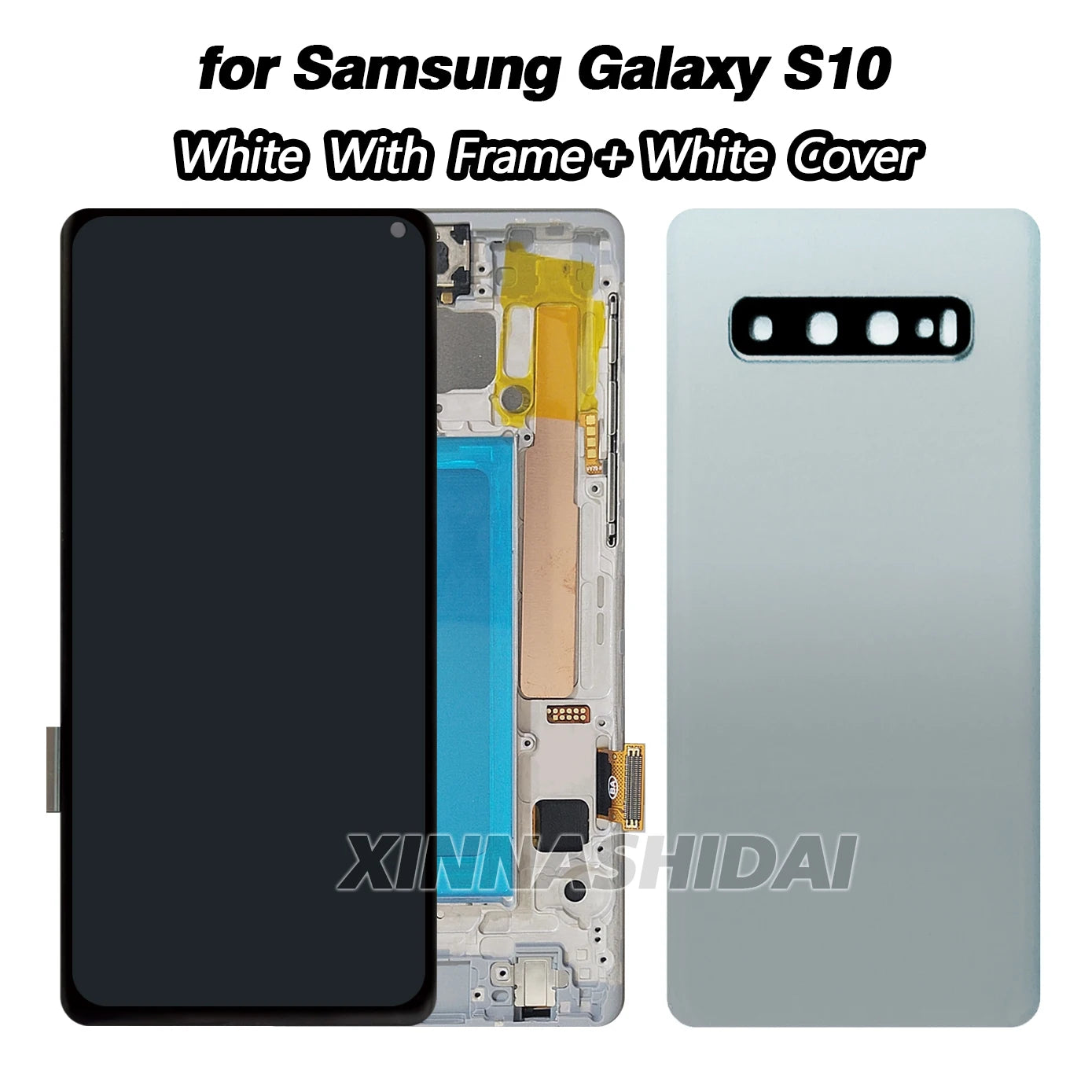 Pantalla TFT para Samsung Galaxy S10 (SM-G973F/U/W) con Marco y Tapa Trasera (Digitalizador Táctil)