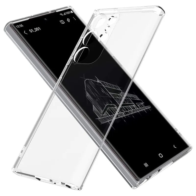 Funda Carcasa Silicona Suave Transparente para Samsung Galaxy A12/A13/A23/A52/A52S/A53/A54/A55 / S20 FE / S21-S25 Ultra / Note 20 Ultra