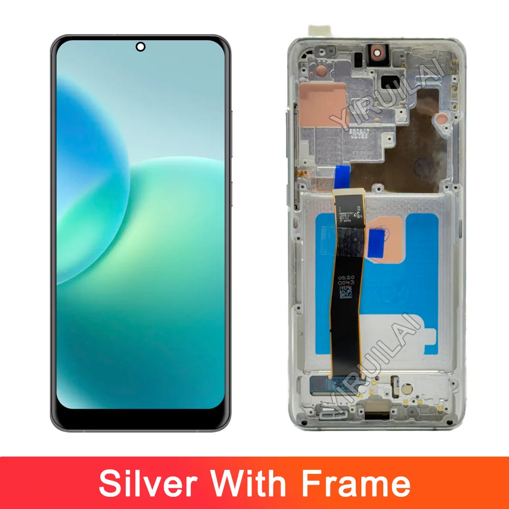 Pantalla Super AMOLED S20 Ultra para pantalla Samsung Galaxy S20 Ultra 5G pantalla Lcd pantalla táctil Digital con marco DIY