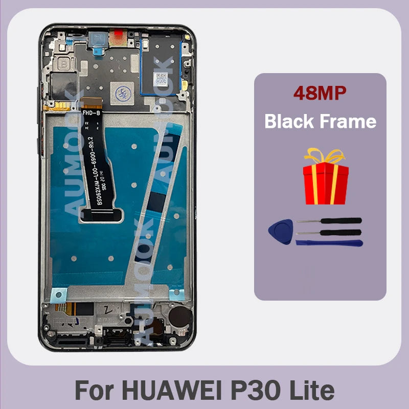 OEM LCD For HUAWEI P30 Lite Display LCD Screen Digitizer Assembly Replace For HUAWEI P30 Lite Nova 4e MAR-LX1A LX2 LX3A Screen