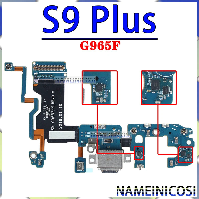 Placa Módulo Puerto Carga USB Dock para Samsung Galaxy S6/S7/S8/S9 Edge/Plus (G920/G925/G930/G950/G955/G960/G965 F/U)