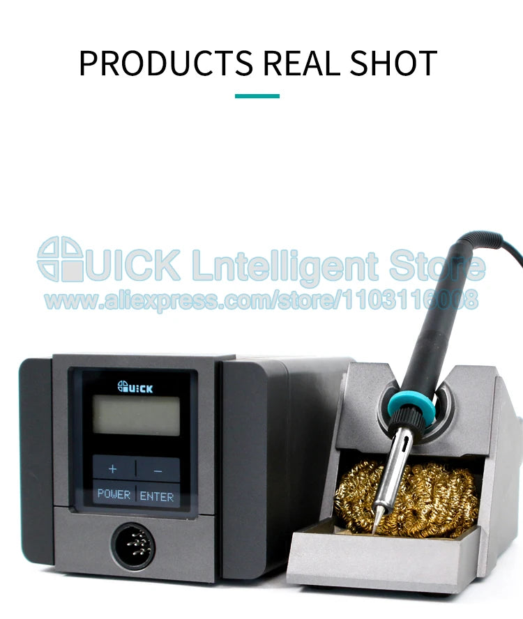 Soldering Stations QUICK TS1100 Welding Station Digital Display Lead-free 90W Intelligent Anti-static Electric Soldering Irons