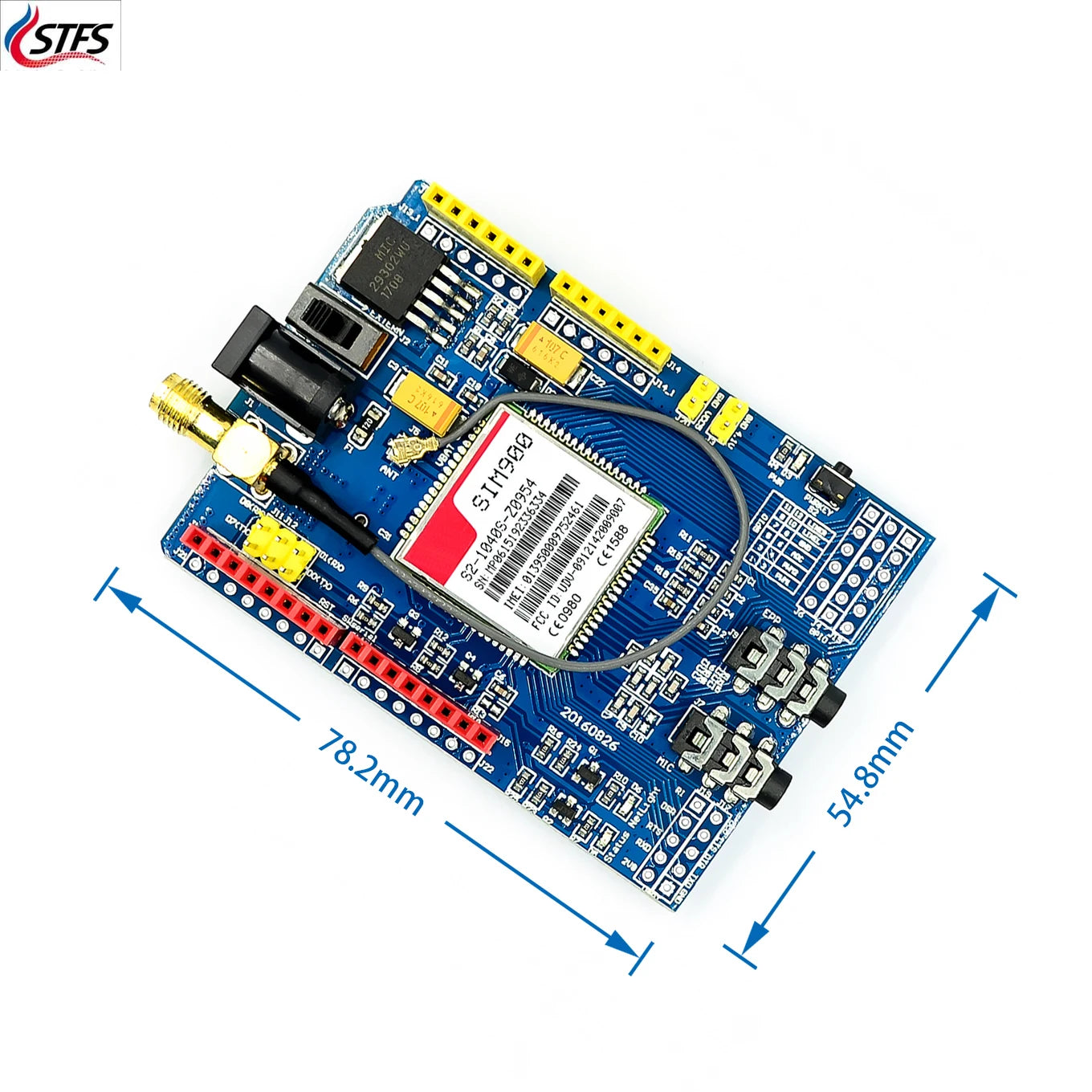 Kit Placa Desarrollo Shield GSM/GPRS SIM900 (Quad-Band) para Arduino