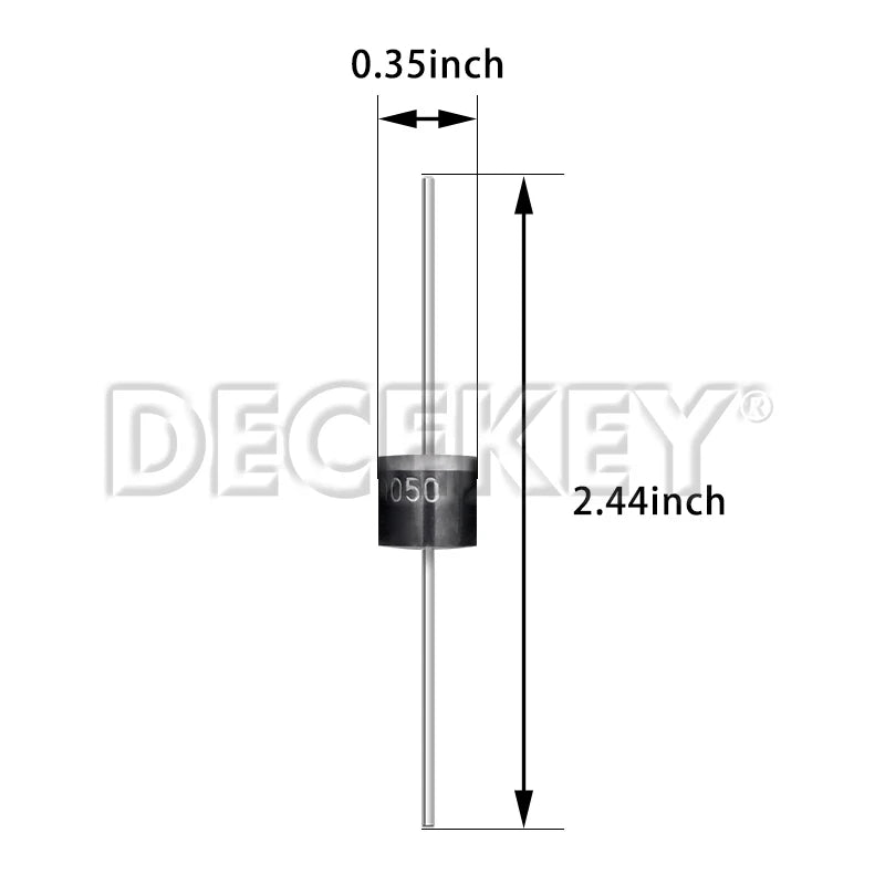 Diodo Schottky Axial 30SQ050 30A 50V para Panel Solar Protección Paralelo - Lote 6 Piezas