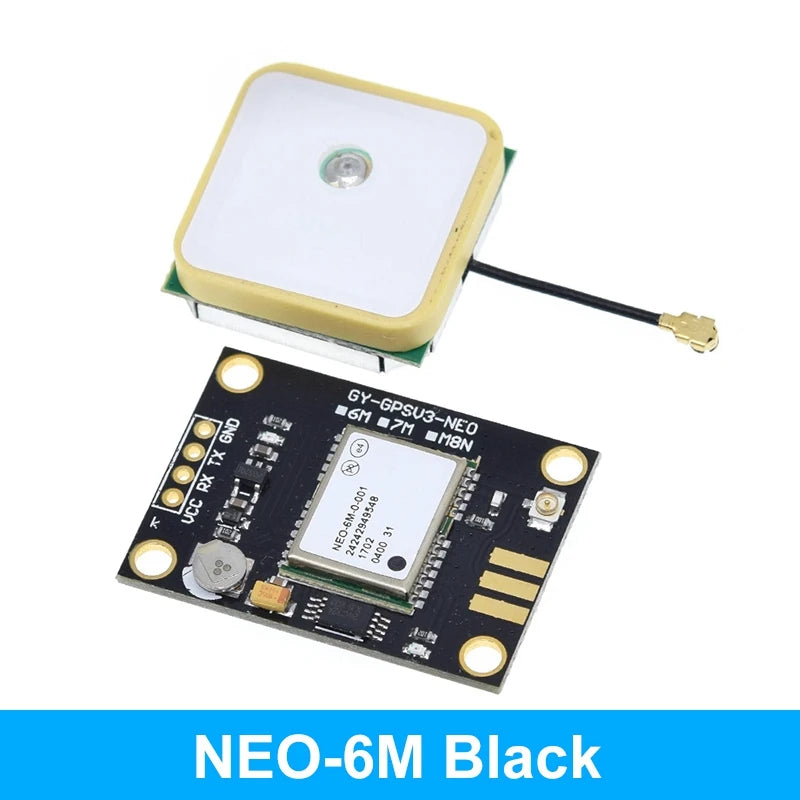 Módulo GPS TZT GY-NEO6MV2 (NEO-6M) con Antena Grande y EEPROM para Control Vuelo MWC/APM2.5 Arduino