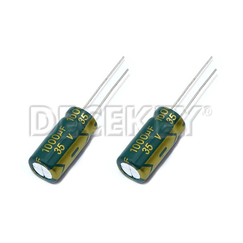 Capacitor Electrolítico Aluminio Alta Frecuencia Bajo ESR (1000uF, 25V/35V/50V) - Pack 10 Unidades