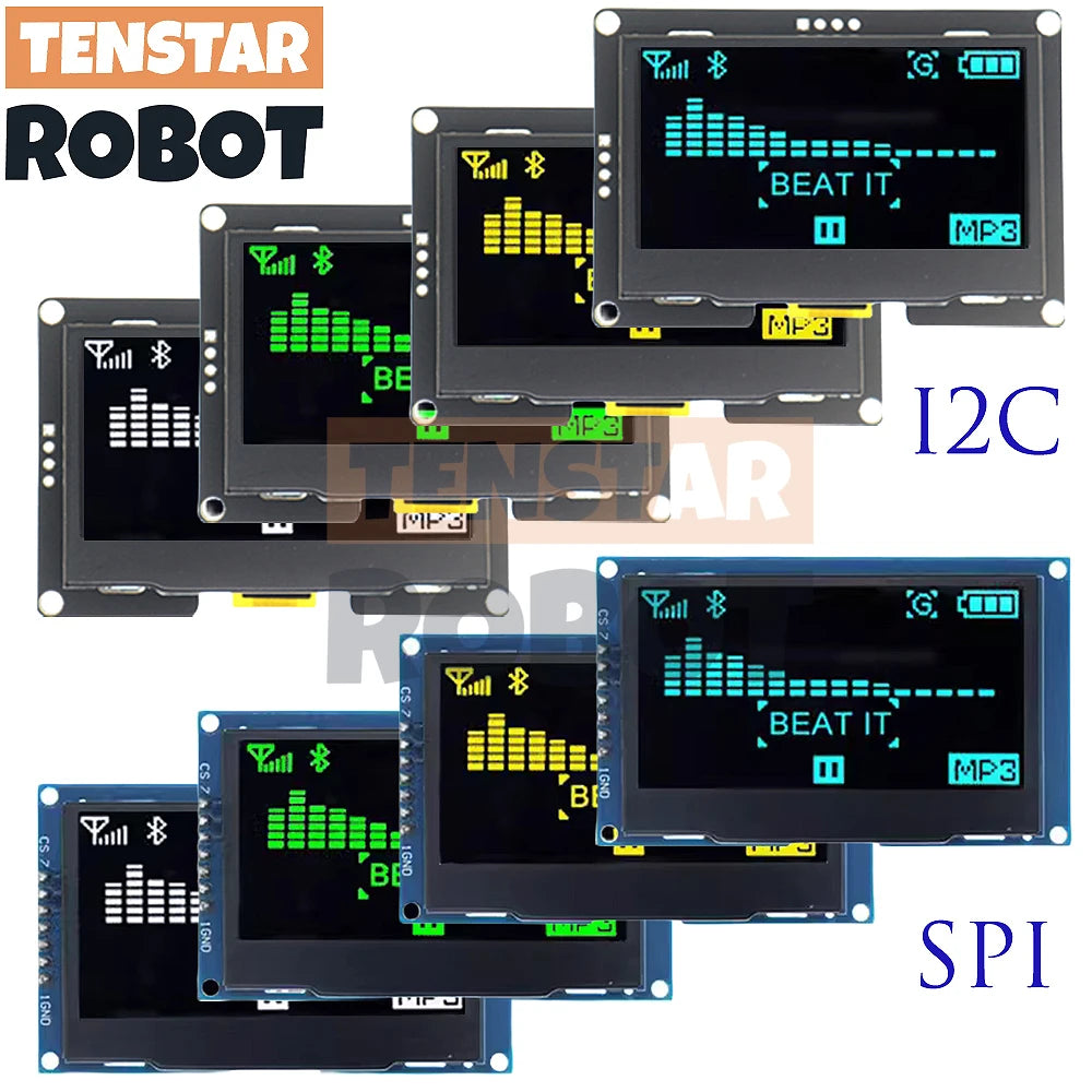 OLED 2.4" 2.42 Inch 128x64 LCD Display SSD1309 12864 4 Pin IIC I2C SPI Serial Interface