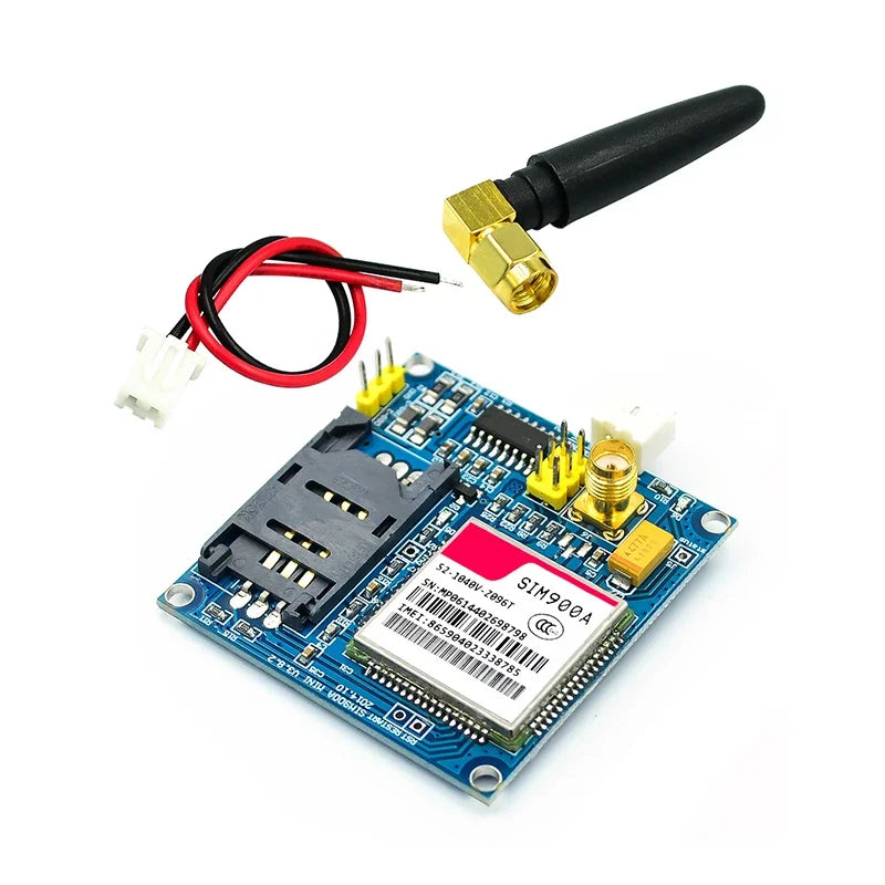 Kit Placa Módulo Transmisión Datos Inalámbrica GSM/GPRS SIM900A / SIM900 Mini V4.0 con Antena (C83)