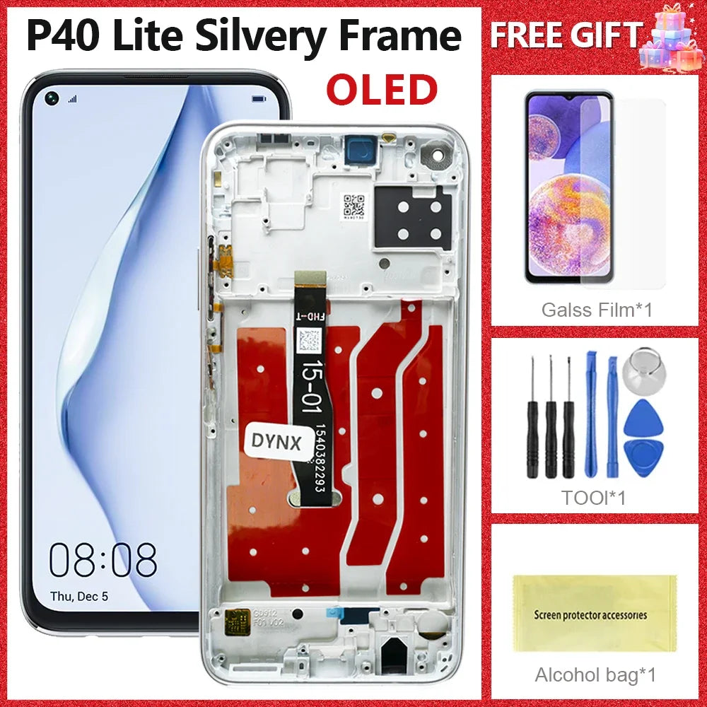 LCD For Huawei P40 Lite JNY-LX1 LCD 10 Touch Screen Replacement For Nova 7i JNY-LX2 P 40 Lite LCD Screen Nova 6 SE Display