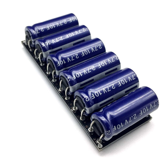 Módulo Supercapacitor Faraday 16V 1F/2F (Equivalente a 6x 2.7V 10F) con Placa Protección