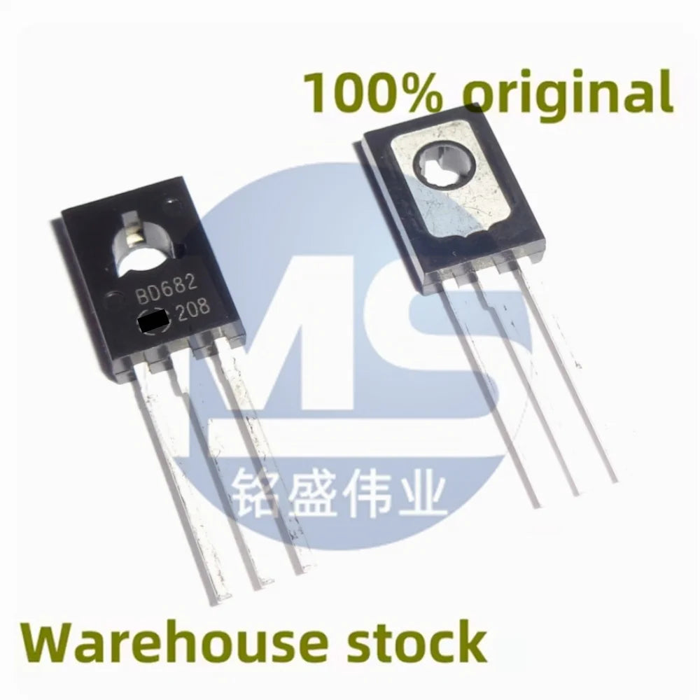 Lote 10 Pcs (5 Pares) Transistor Darlington Par BD681G (NPN) / BD682G (PNP) TO-126 100V 4A