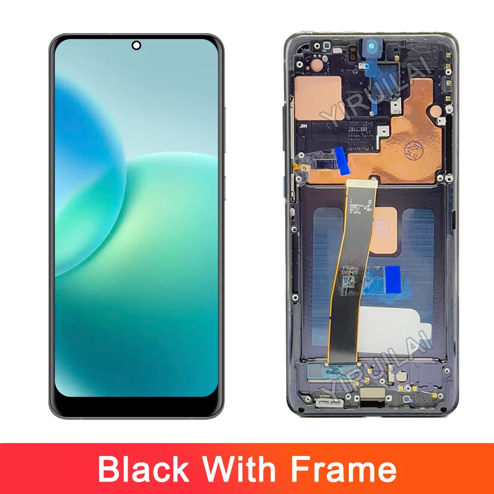 Pantalla Super AMOLED S20 Ultra para pantalla Samsung Galaxy S20 Ultra 5G pantalla Lcd pantalla táctil Digital con marco DIY