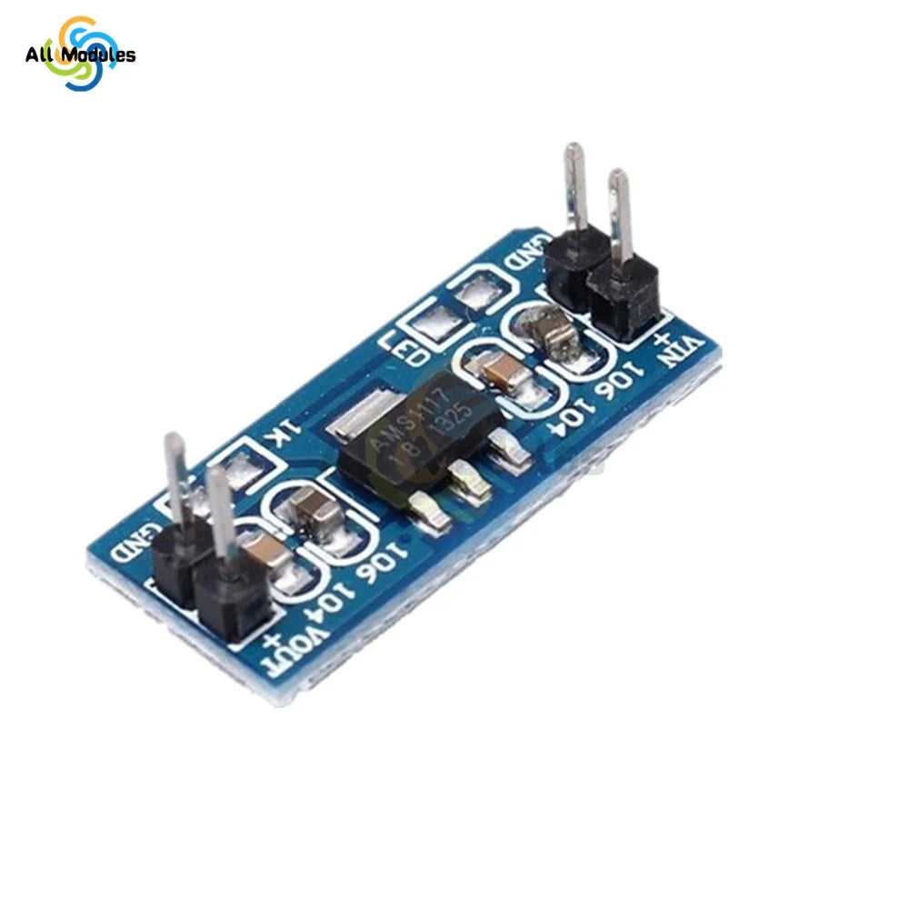 Módulo Convertidor Buck AMS1117 SMD DC-DC 4.75-12V a 1.2V/1.5V/1.8V/2.5V/3.3V/5.0V Step-Down para Arduino
