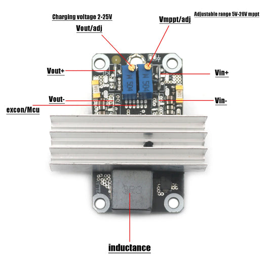 200W 13A 10A BQ24650 MPPT Solar Charging Controller POWER USP DC 12V 24V Lead-acid 3S 4S LiIon LifePo4 Lithium Battery Charger