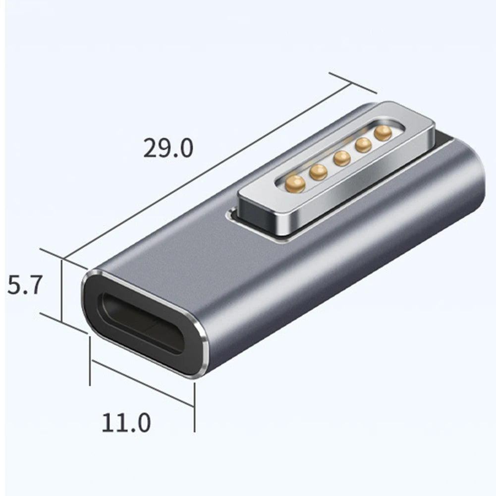 Adaptador Convertidor Magnético USB-C PD a MagSafe 1 / MagSafe 2 para MacBook Pro Plug Carga
