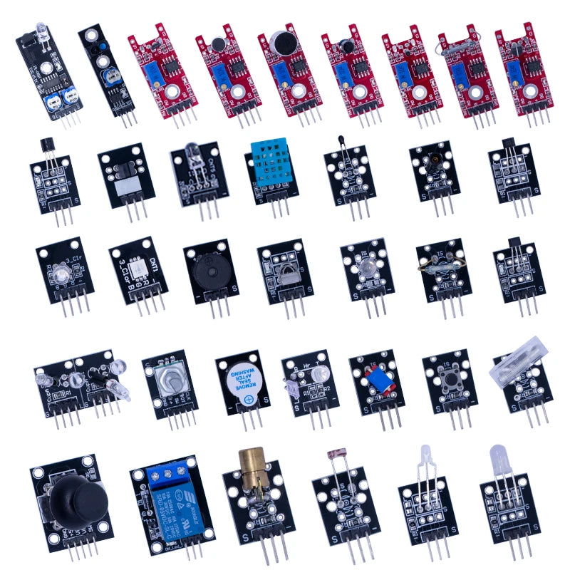 Kit Inicio Módulos Sensores (45 en 1) para Arduino UNO R3/MEGA2560 (Superior a Kit 37 en 1)