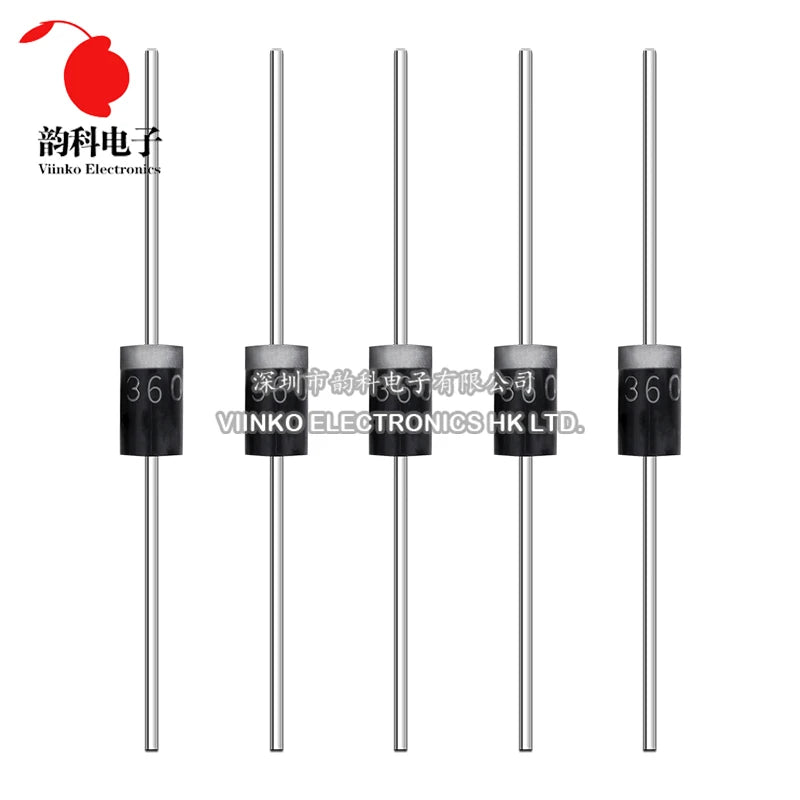 Diodo Schottky THT - Varios Tipos (SR160 a SR5200) - Lote 20 Piezas