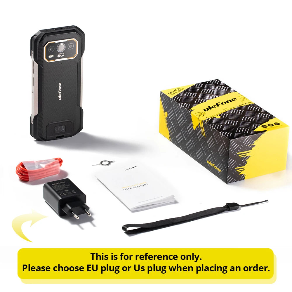Celular Rugged Ulefone Armor 27T Pro 5G con Cámara Térmica FLIR® - 10600mAh, Android 14, 24GB/256GB, NFC