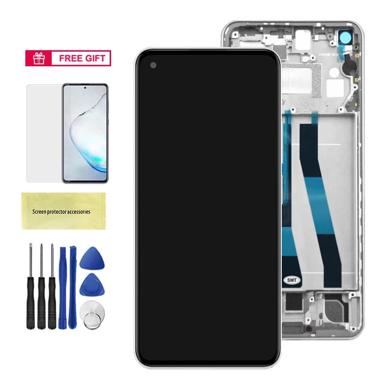 Pantalla LCD 6.55" con Marco y Digitalizador Táctil para Xiaomi Mi 11 Lite 5G NE (2109119DG) (Ensamblaje)