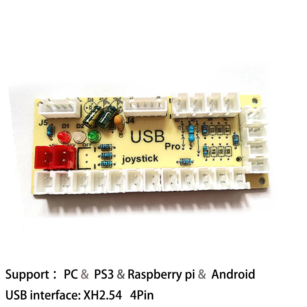 Placa Encoder USB Zero Delay para Joystick Controladora Juego Lucha compatible Raspberry Pi/PC/PS3/Switch/Android (DIY Arcade Neo Geo)